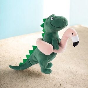 Fringe Studio Pool Time Rex Dog Toy - Flamingo